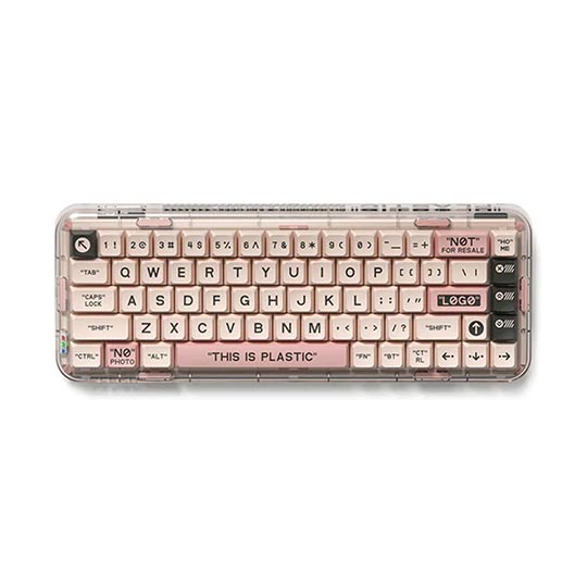 MelGeek Mojo 68 Christian Transparent Wireless Gaming Keyboard