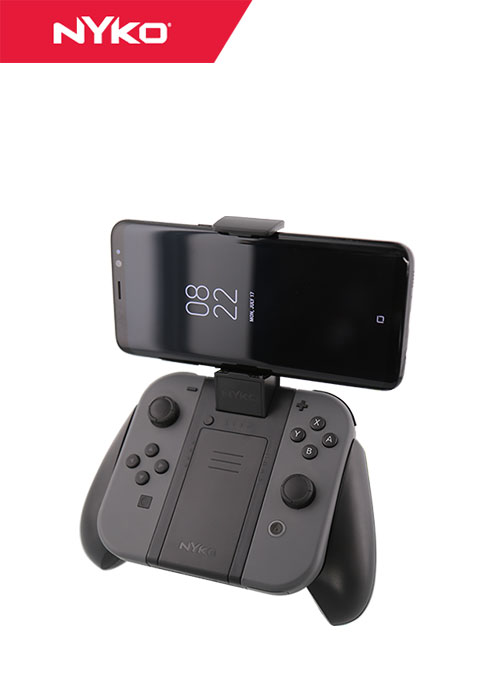 Nyko Nintendo Switch Clip Grip Power Joy-Con Grip With Cell Phone Mount
