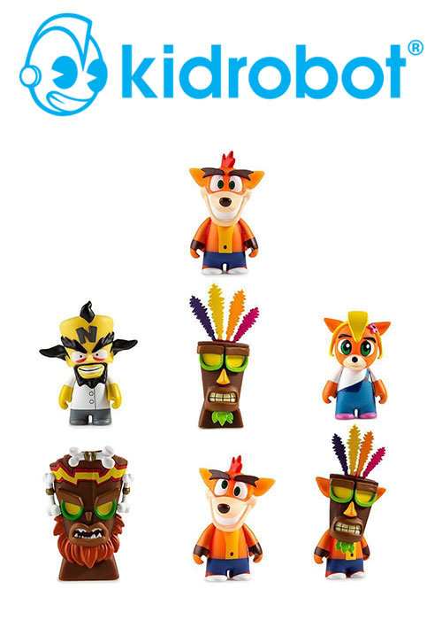 Kidrobot Crash Bandicoot Series Mini-Figures Display Tray