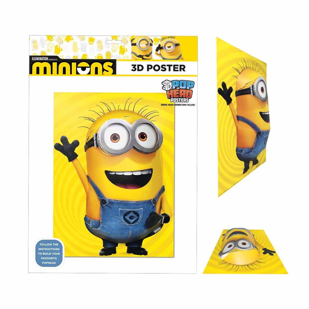 Pyramid-Minions 3D Poster Popheads