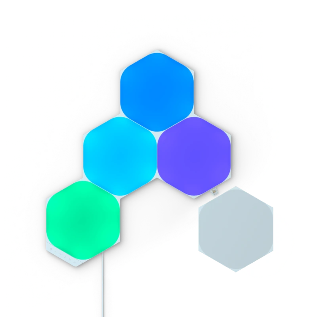 NANOLEAF Hexagon Shapes 5 RGB Panels Starter Kit White