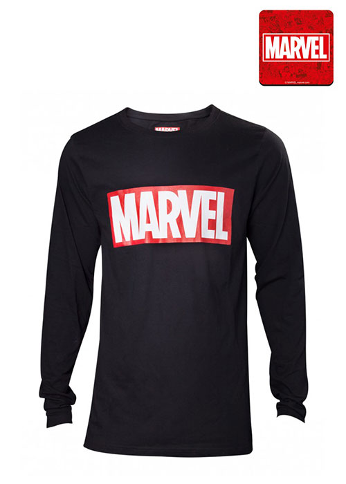 Marvel - Marvel Logo Black Men's Longsleeve - 2XL