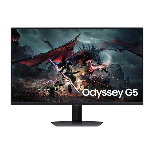 Samsung Gaming Monitor G5 Odyssey 32" 2024 FLAT QHD-180HZ-IPS-1MS-HDR400/HAS-AMD FreeSync-2.0 HDMI-Res 2560X1440