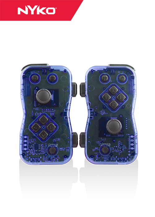 Nyko Nintendo Switch Joy-Con Dualies - Pair of Motion Controllers - Blue/White