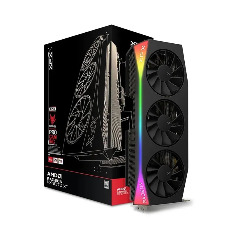 XFX MERCURY AMD  RADEON RX 9070XT OC  16GB G6 3xDP Graphics Card