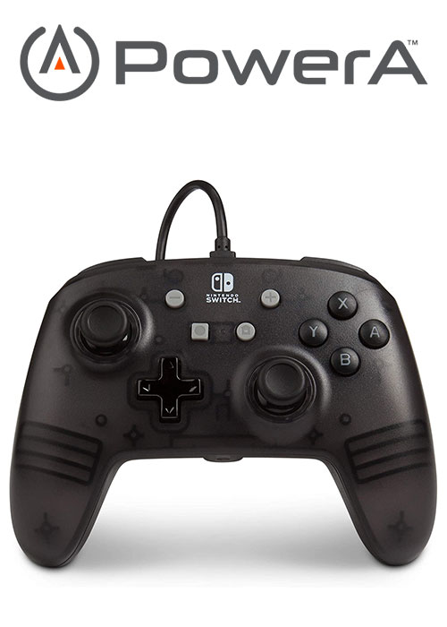 PowerA Nintendo Switch Enhanced Wired Controller - Black Frost