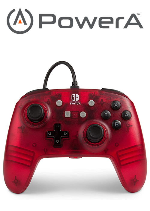 PowerA Nintendo Switch Enhanced Wired Controller - Red Frost