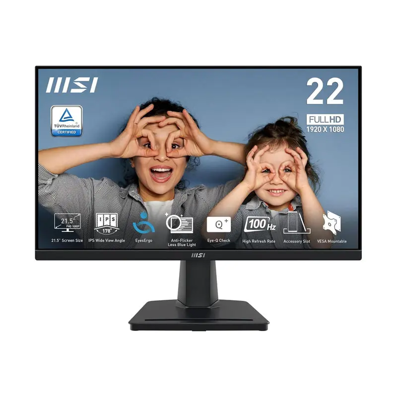 MSI Gaming Monitor MP225 FHD 22" Inch,100Hz,1Ms,1920 X 1080