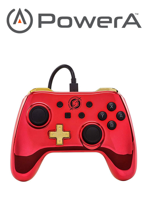 PowerA Nintendo Switch Wired Controller - Chrome Metroid