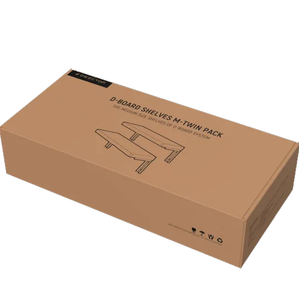 DEZCTOP D-BOARD Shelves M-Twin Pack  Walnut