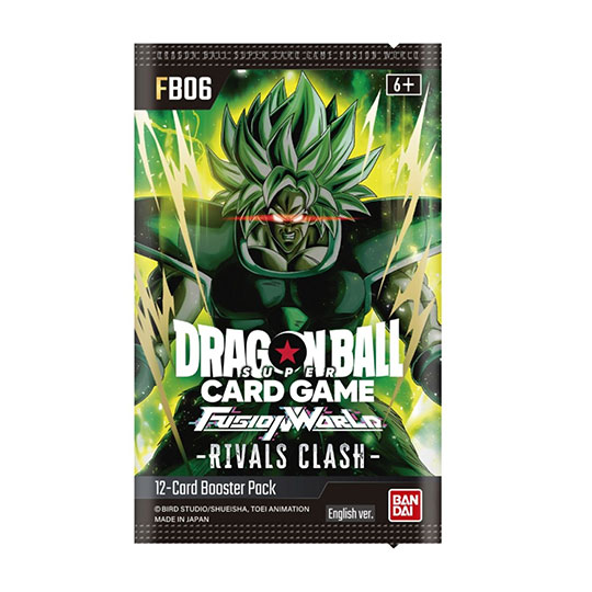 Dragon Ball Trading Card Fusion World Rivals Clash Booster Pack FB-06