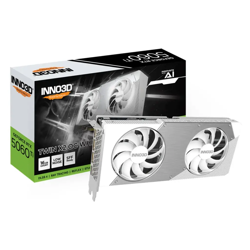 INNO3D iChill X2 Nvidia GeForce RTX 5060 Ti OC WHITE Graphics Card