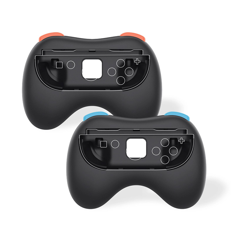 Freaks And Geeks- Pair of Controller Grips for Nintendo Switch 2 Joy-Cons Black
