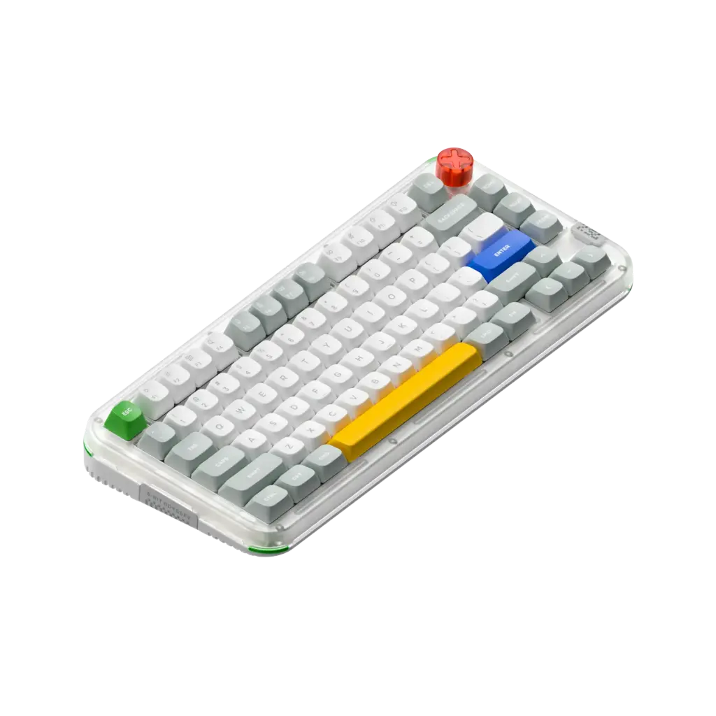 NuPhy Kick75 Wireless Gaming Keyboard Tape Gray/Brown Max-IO