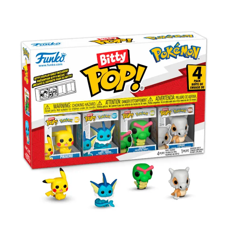 Bitty POP! Games: Pokemon - Pikachu Pack of 4