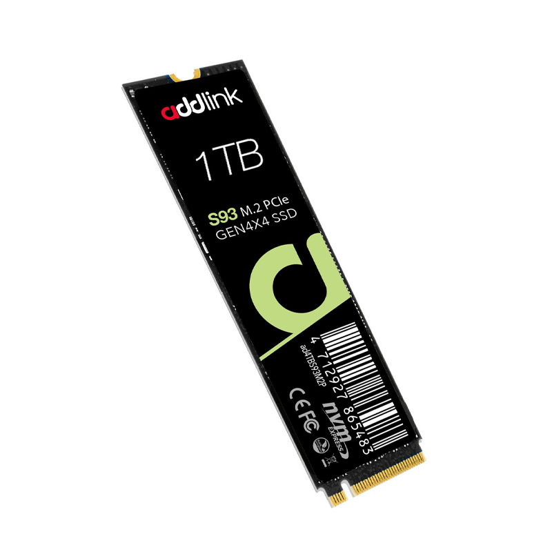addlink 1TB M.2 2280 PCIe GEN4X4 NVMe 1.4 (Up to R:7200 , W:6100) S93 