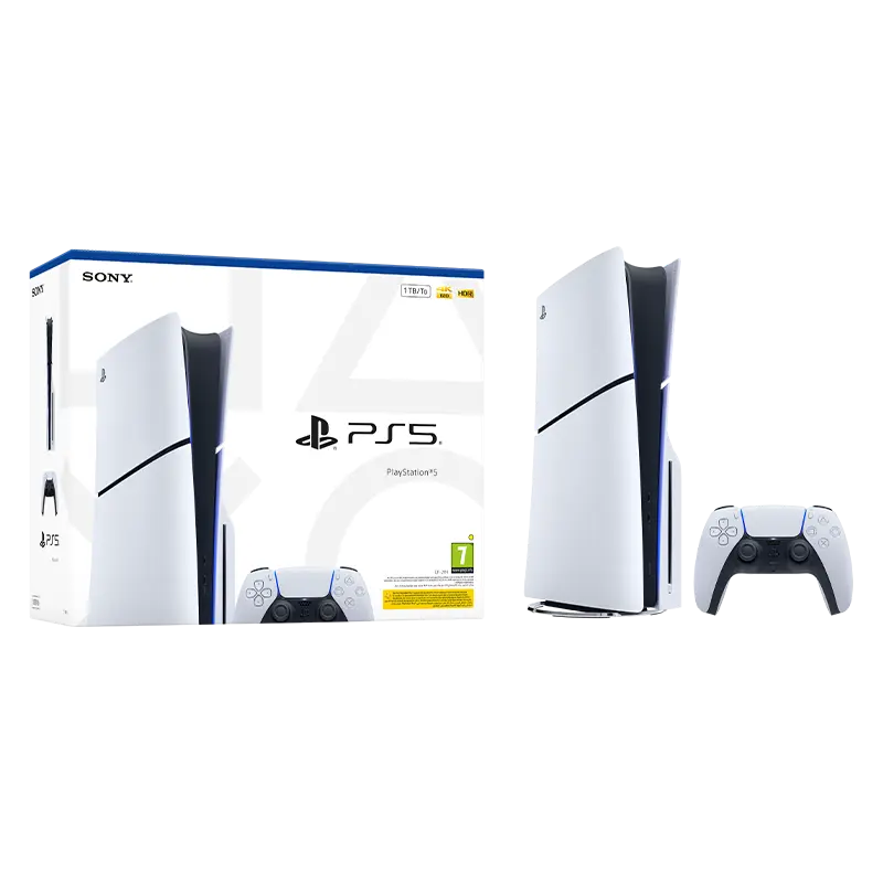 PS5 Slim Console Disk White - (E Chassis)