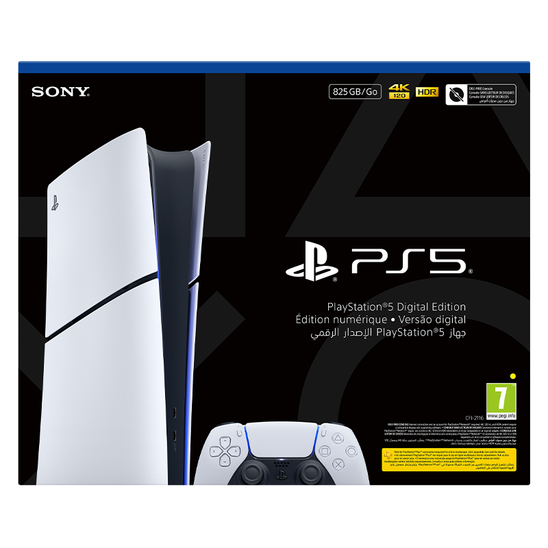 PS5 Slim Console Digital White - ( E Chassis)