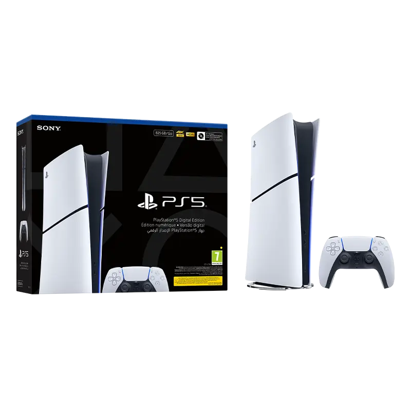 PS5 Slim Console Digital White - ( E Chassis)