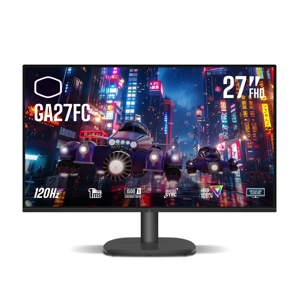 Cooler Master Gaming Monitor 27"-FHD 1920x1080-120Hz-1MS-1.4 HDMI-Black