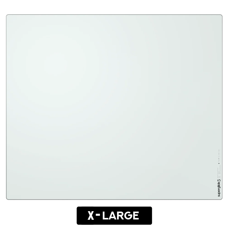 Pulsar Superglide Pad V3 (XL) Type-S Glass Mouse Pad White 