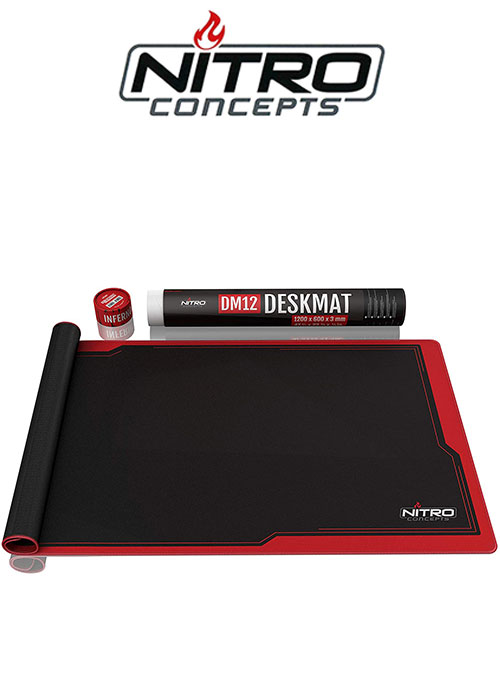 Nitro Concepts Desk Mat, 1200x600mm - black/red