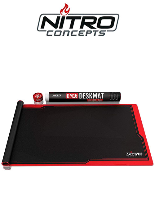 Nitro Concepts Desk Mat Black/Red
