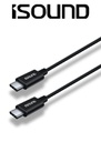 ISOUND 6FT(1.8M) USB TYPE-C CABLE - BLACK