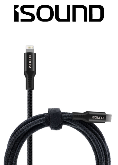 ISOUND 6FT(1.8M) DuraPower USB-C to Lightning Cable Reinforced with Kevlar