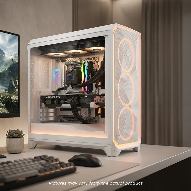 ShadowStrike RTX5090 32GB GAMING PC W/ Cooler Master 57" Curved Gaming Monitor