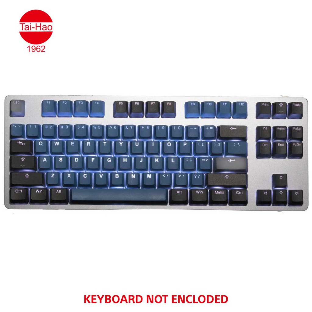 Tai-Hao 140-Keys PBT Double Shot Backlit-Keycap Set - Forest Deep Blue