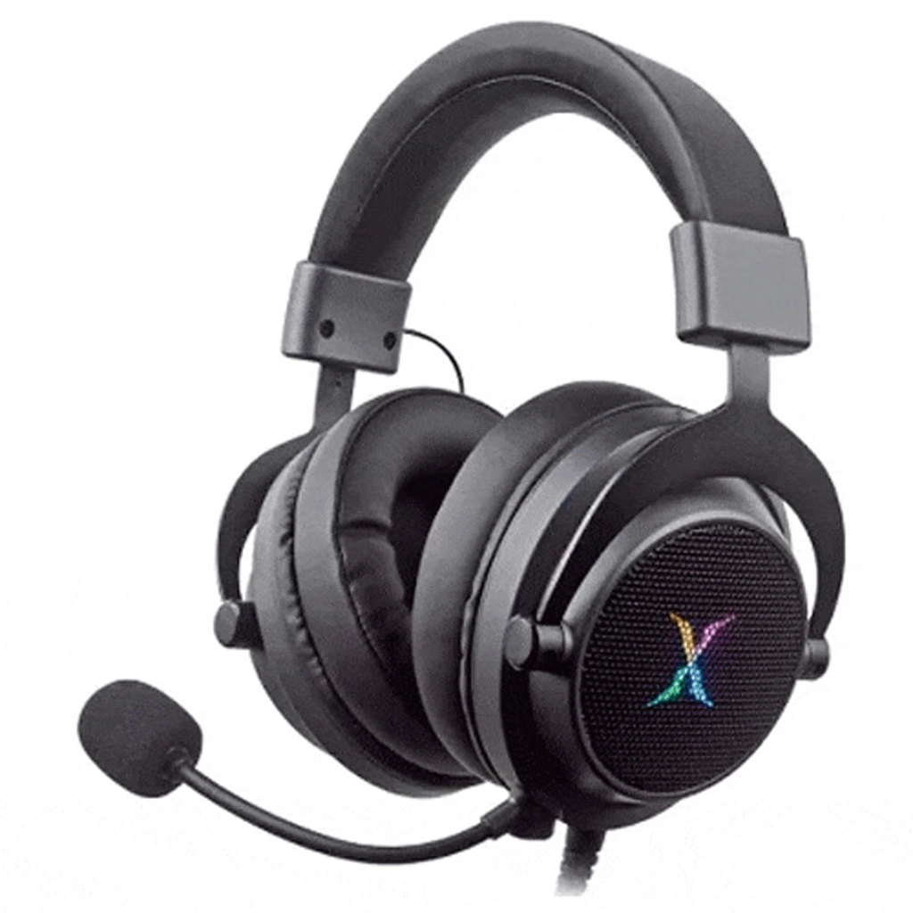 Foxxray Poseidon USB Wired Gaming Headset Black