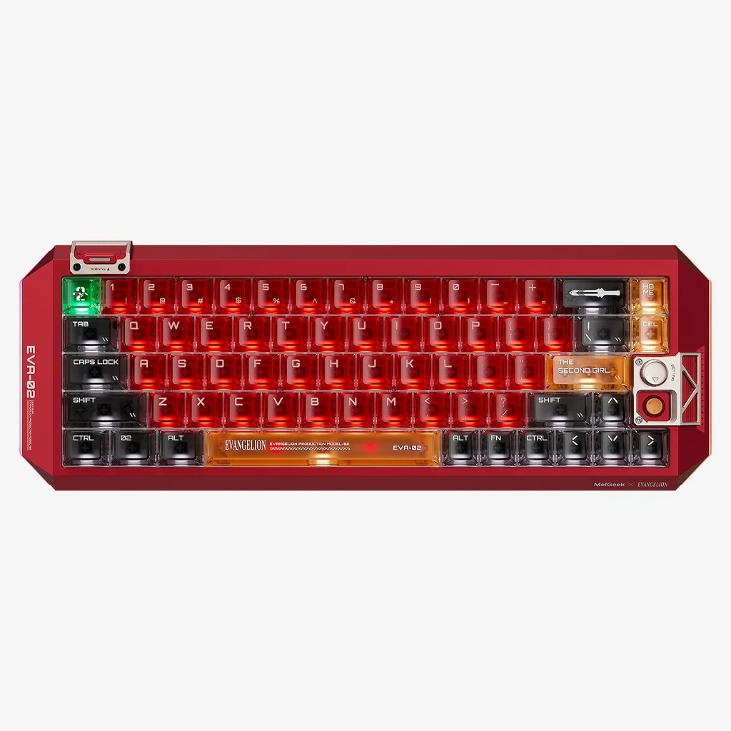 MelGeek Evangelion Centauri 60 Asuka Limited Edition Mechanical Gaming Keyboard