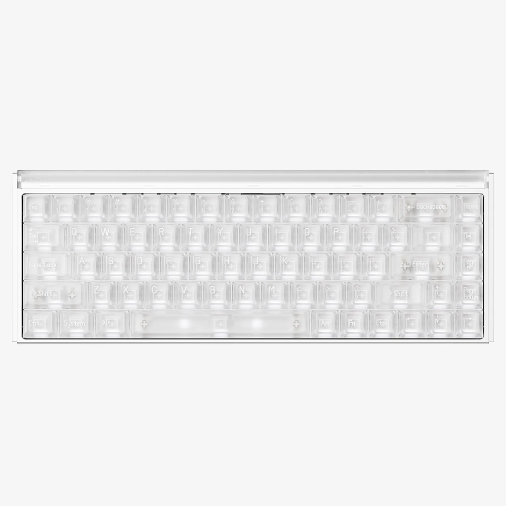 MelGeek Made68 UltraV2 Frost White Gaming Keyboard