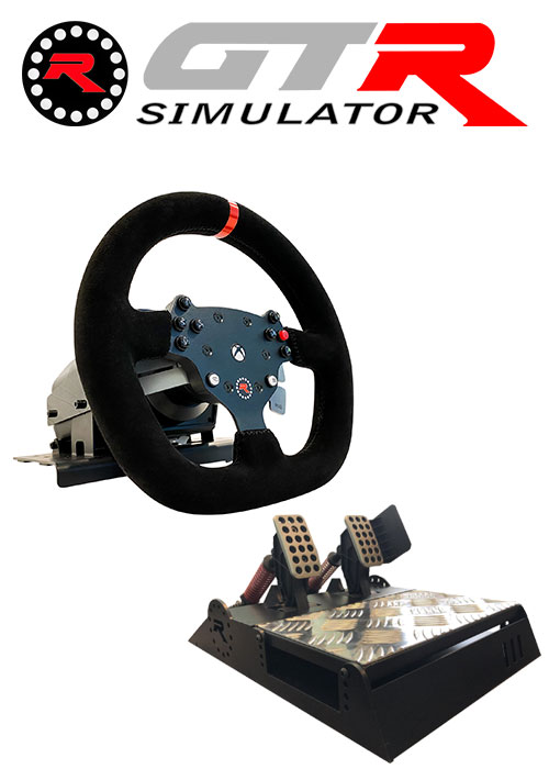 GTR Racing Simulator: RS30 Ultra Force Feedback Wheel + V3 Pro Steel Metal Base Adjustable 2-Pedals | 3-Pedals For PC, PS5, PS4, XBOX