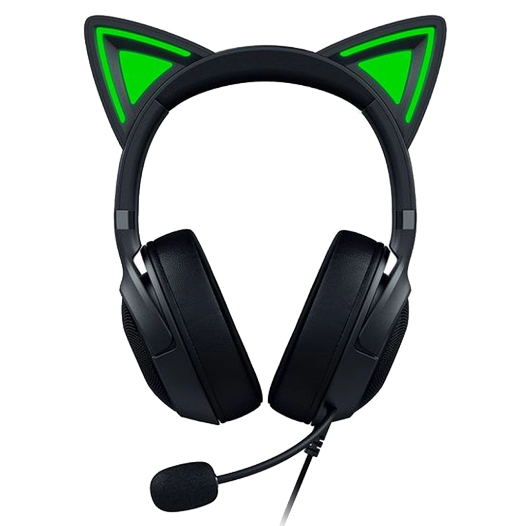 Razer Kraken Kitty V2 Wired RGB Headset With Kitty Ears Black