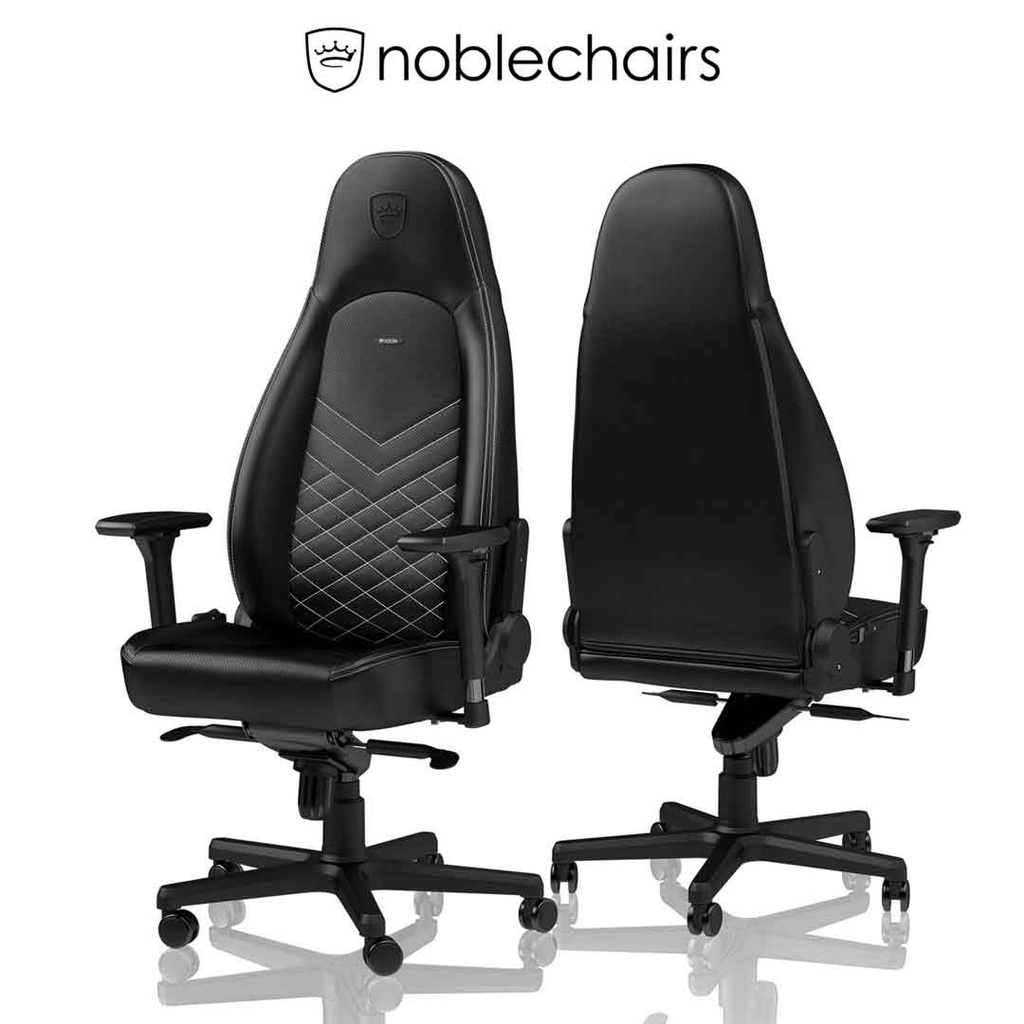 Noblechairs ICON Gaming Chair - Black/Platinum