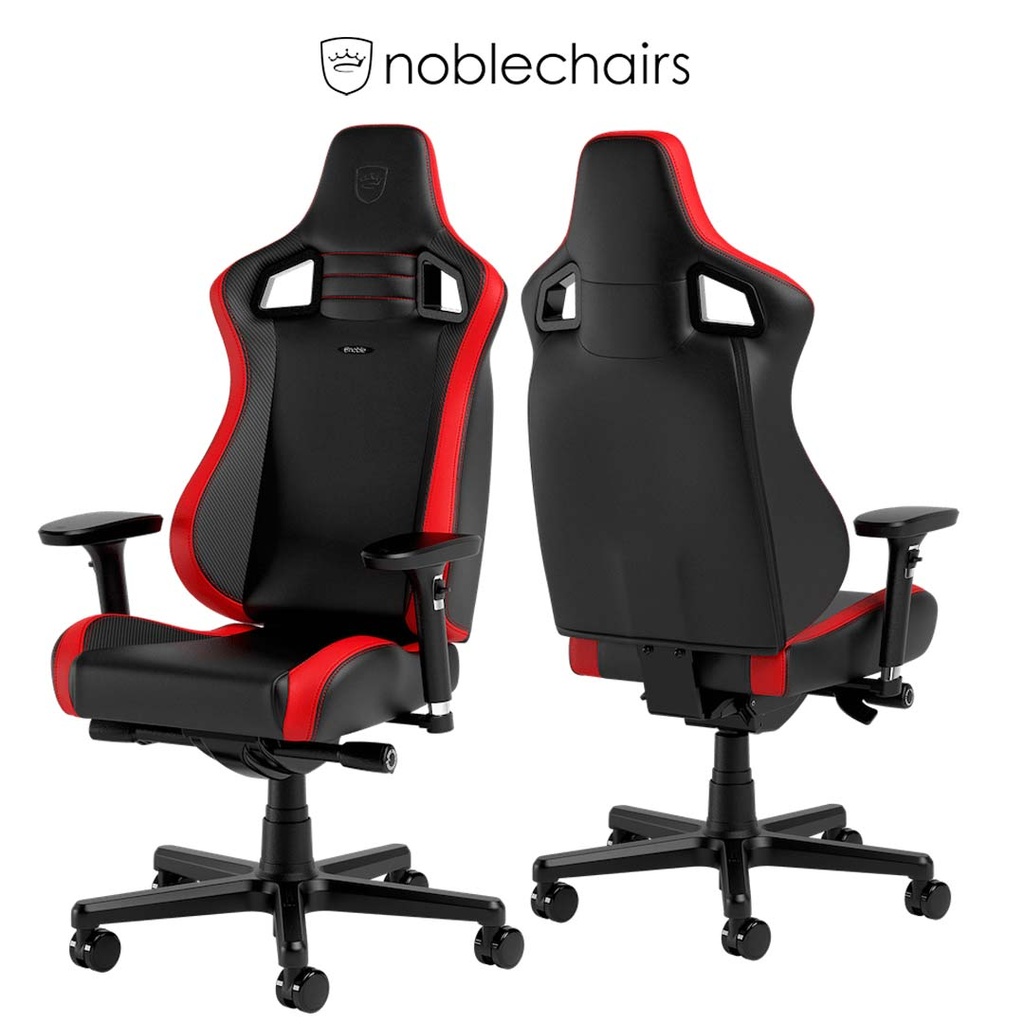 Noblechairs EPIC Compact Gaming Chair-Black/Carbon/Red