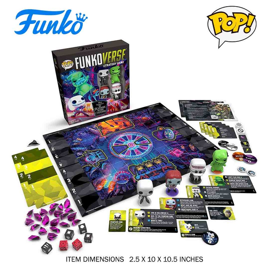 Funko POP! NBX Pop! The Nightmare Before Christmas Funkoverse Strategy Game Base Set