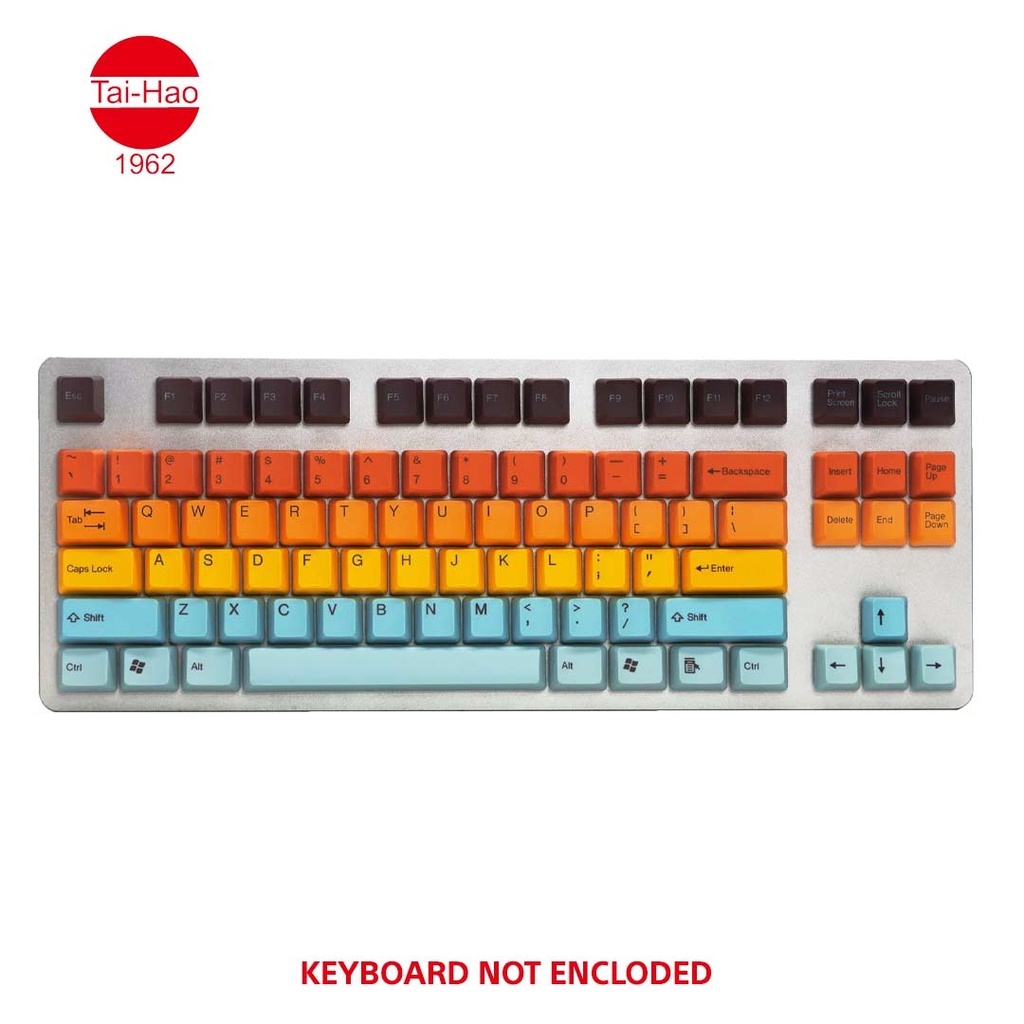 Tai-Hao 116-Keys PBT Double Shot -Keycap Set -Hawaii