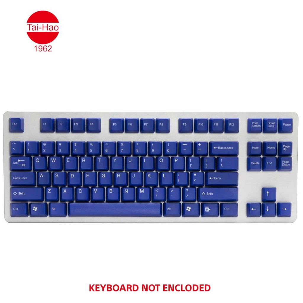 Tai-Hao 117-Keys ABS Double Shot -Keycap Set - Blue