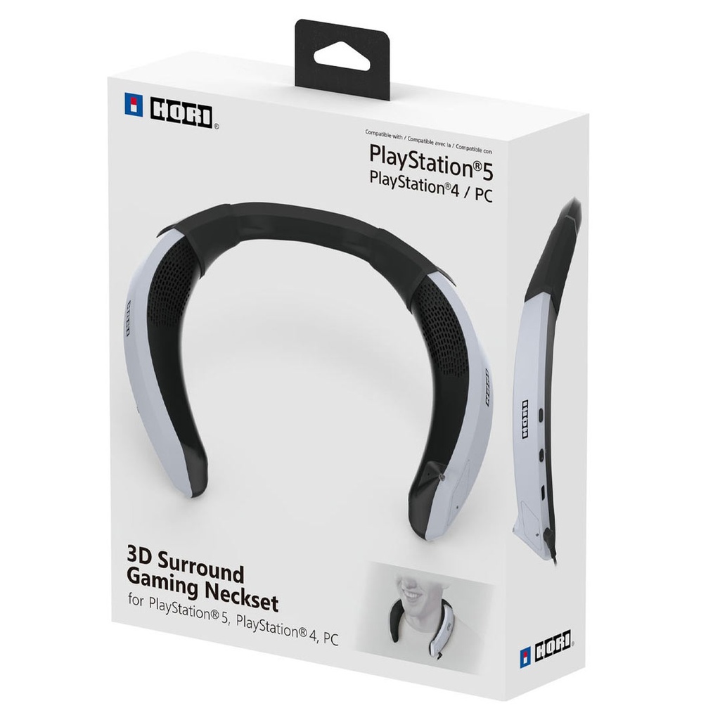 HORI 3D Surround Gaming Neckset - Wired Wearable Speaker for PS5
