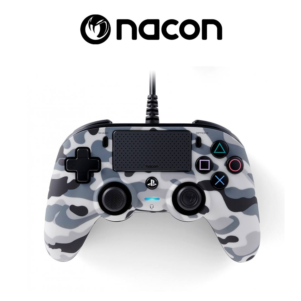 Nacon PS4 Wired Compact Controller Grey Camo