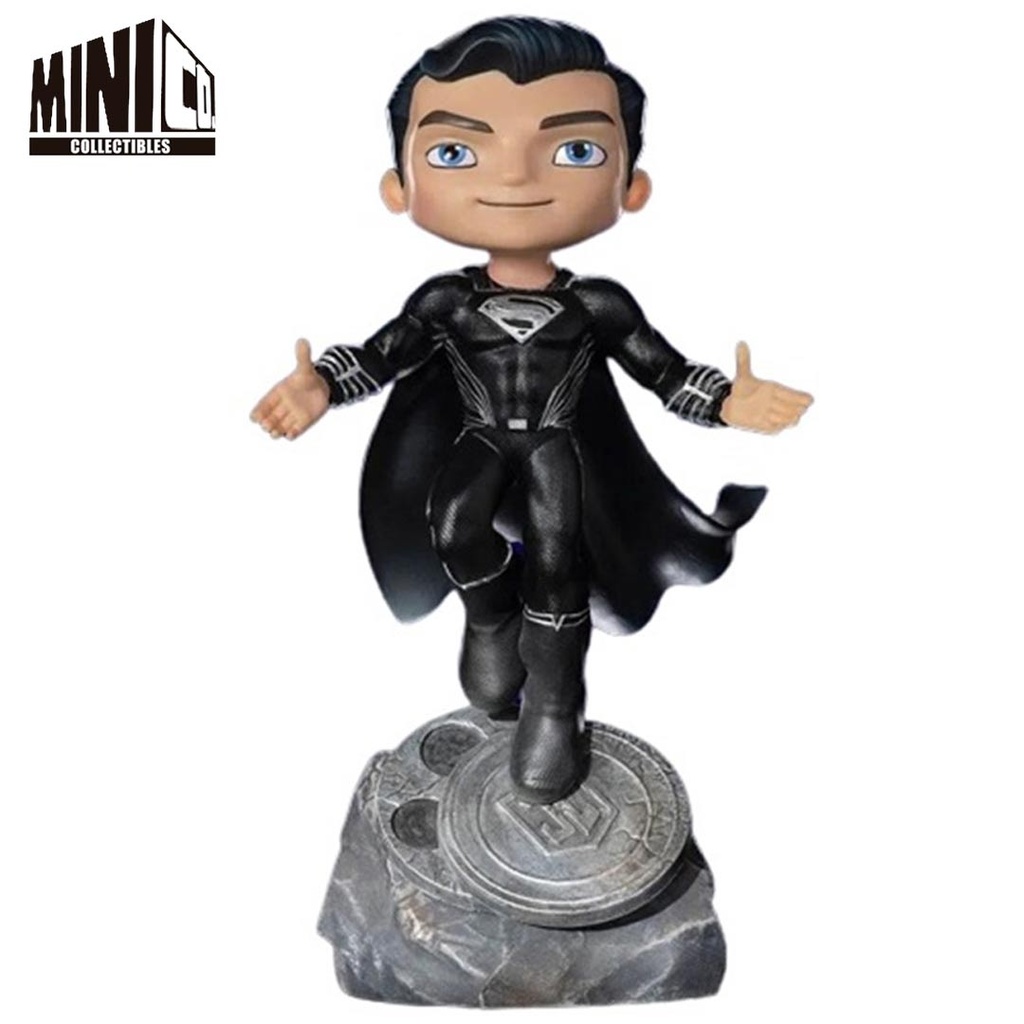 Iron Studios - Justice League Superman Black Suit MiniCo Vinyl Figure