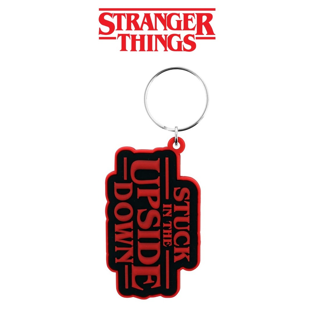 Pyramid - Stranger Things Stuck in The Upside Down Rubber Keyring
