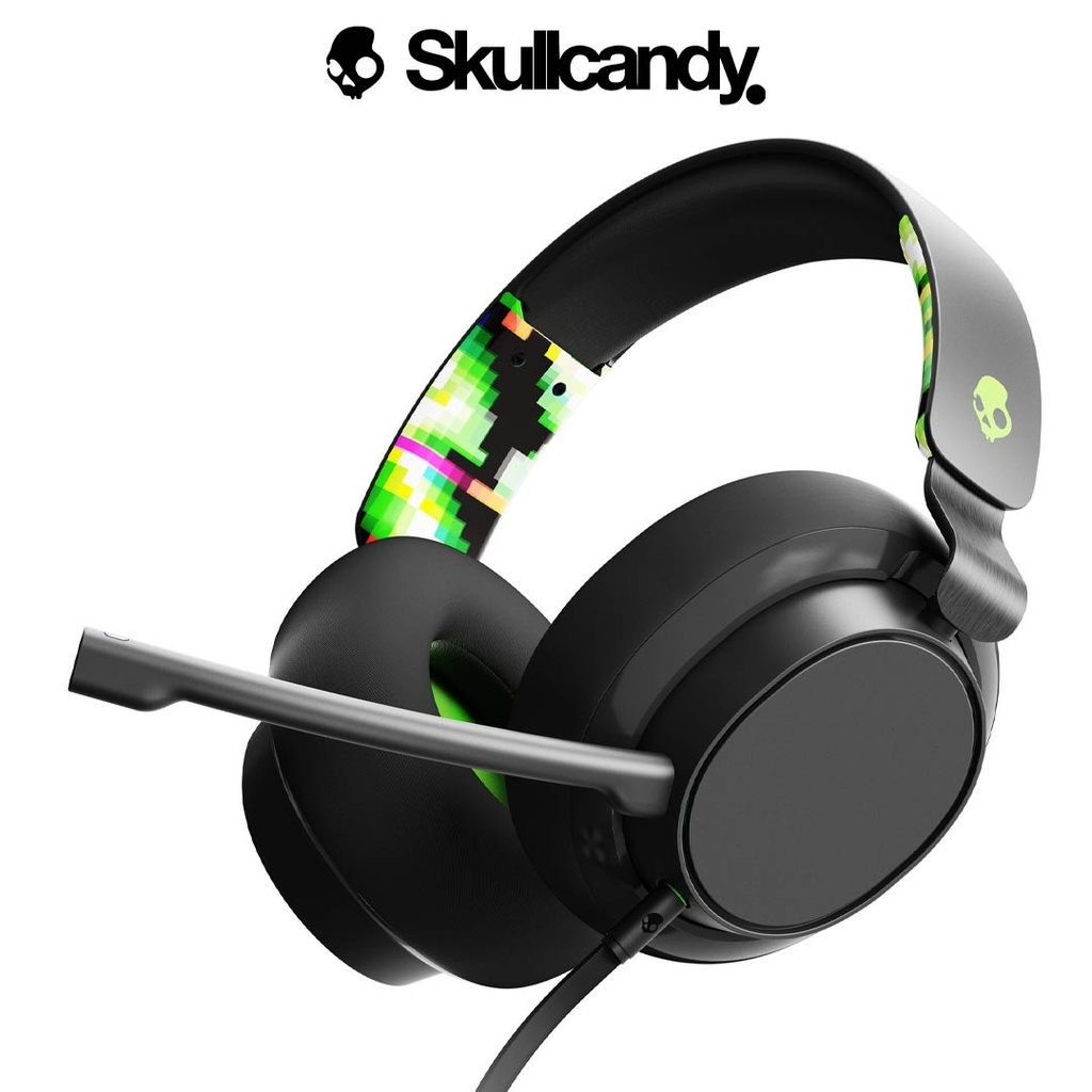 Skullcandy SLYR Multi-Platform Wired Gaming Headset - Black and Green DigiHype