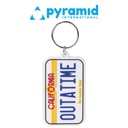 Pyramid - BACK TO THE FUTURE (LICENSE PLATE)  RUBBER KEYCHAIN
