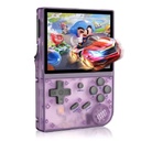 ANBERNIC RG35XX Handheld Game Console Linux System 3.5 Inch HDMI output 64GB (Transparent Purple)