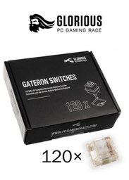 [204297] Glorious Gateron Switches 120X - Clear