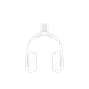 DEZCTOP Headset Holder White